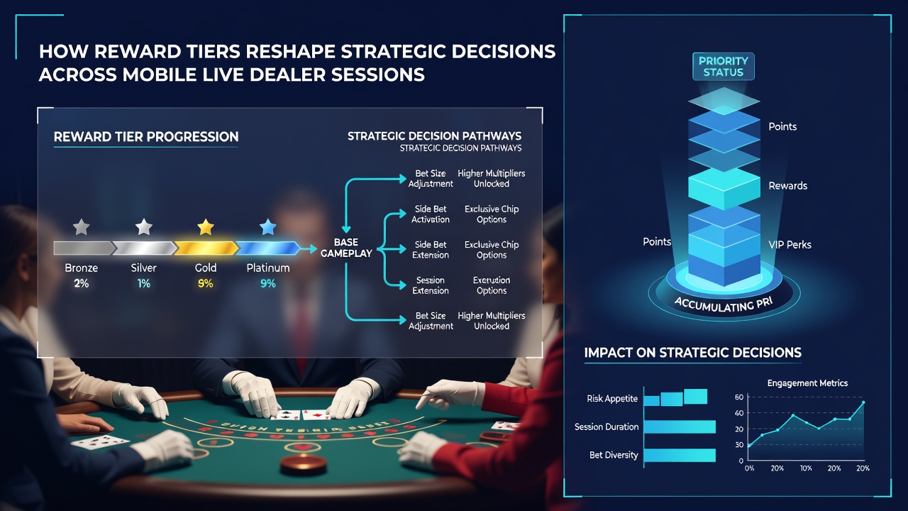 Darstellung eines wachsenden Preispools in einer mobilen Live-Dealer-App mit Belohnungsanzeige